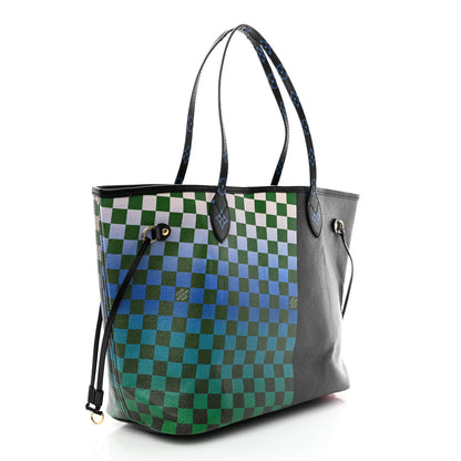 Louis Vuitton Damier Race Neverfull MM Noir Rouge 4 of 16