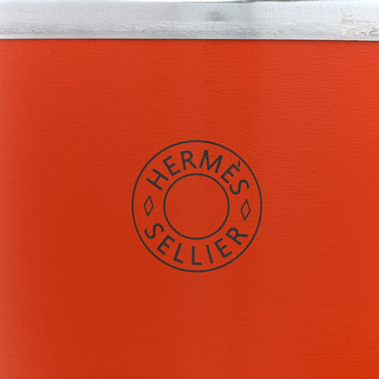 Hermes Kraft Paper Metal Canvas Smallbox Box Feu 7 of 22
