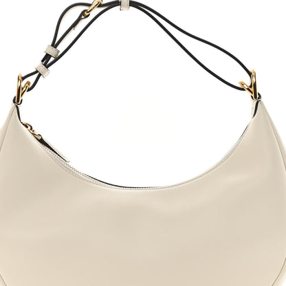 Fendi Vitello Grace Matte Small Fendigraphy Hobo Bag White Ice 8 of 11