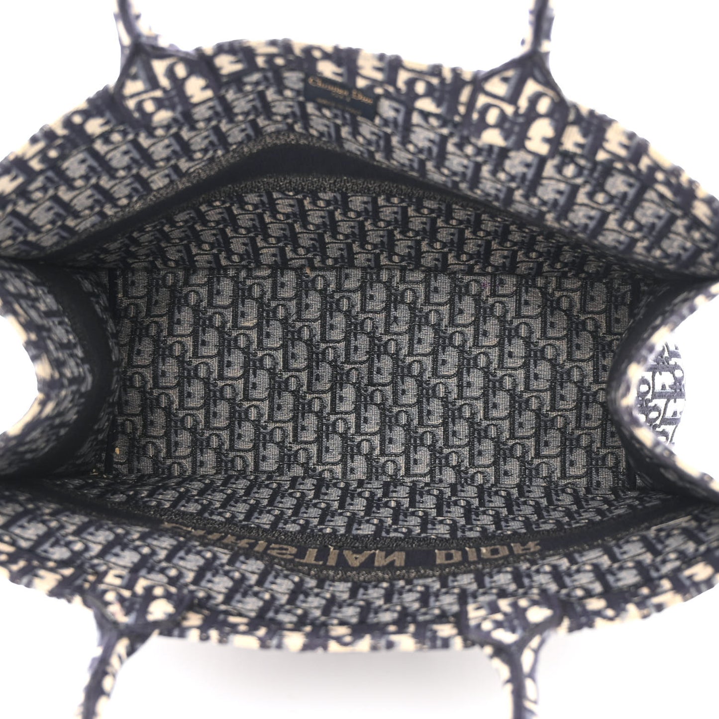 Oblique Large Book Tote Blue Multicolor