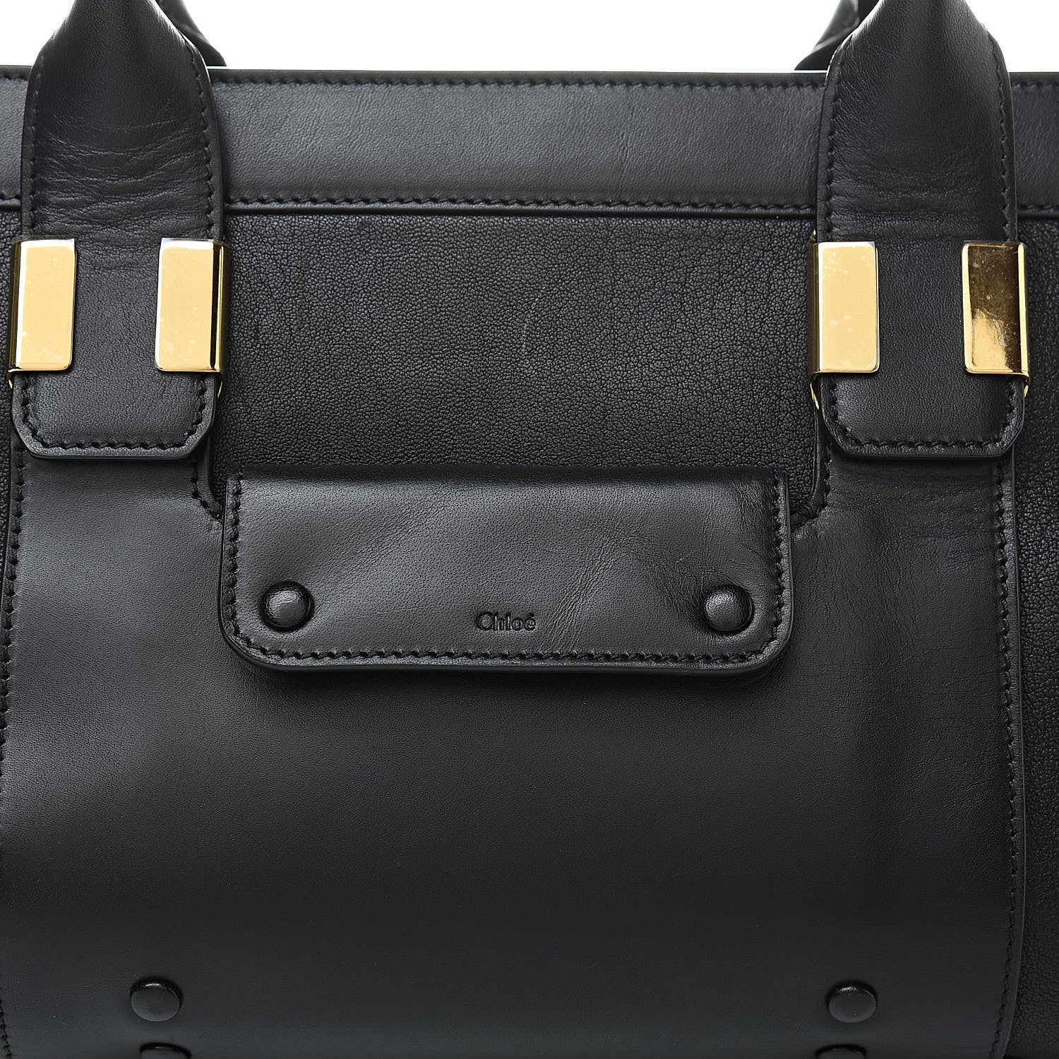 Chloe Calfskin Medium Alice Satchel Black 8 of 11