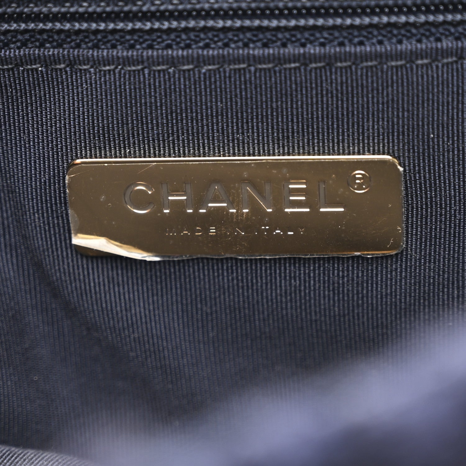 Chanel Tweed Quilted Maxi Chanel 19 Flap Navy 6 of 10