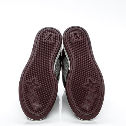 Louis Vuitton Calfskin Suede Postmark Wedge Sneakers 38 Bordeaux 5 of 6