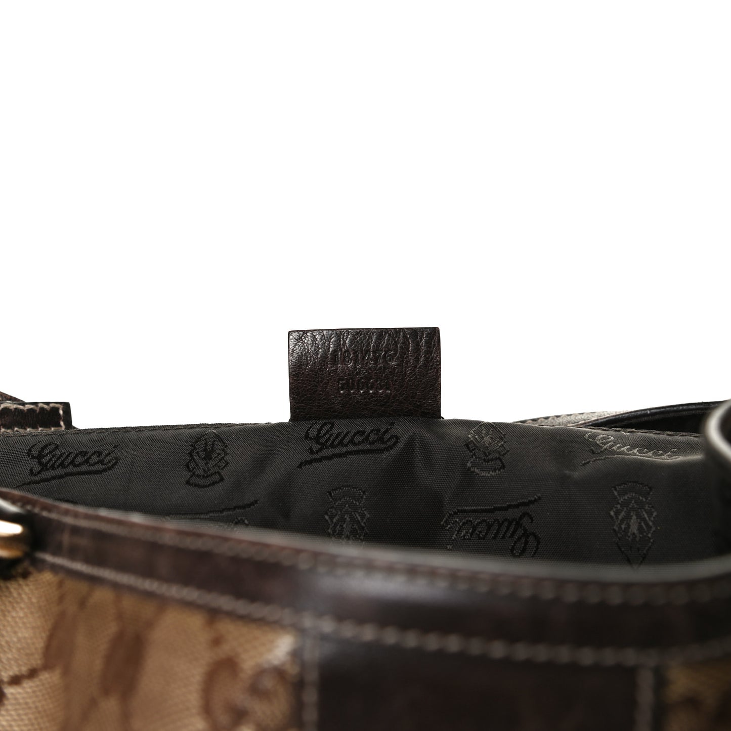 Crystal Monogram Duchessa Flap Shoulder Bag Dark Brown