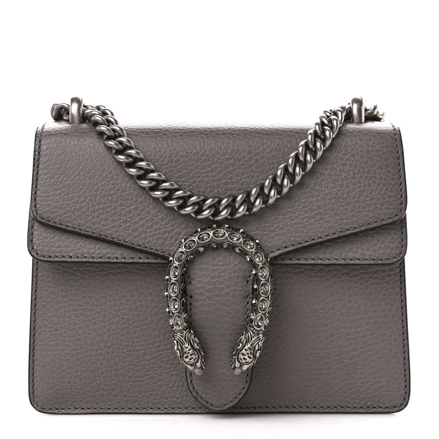 Calfskin Mini Dionysus Shoulder Bag Dusty Grey