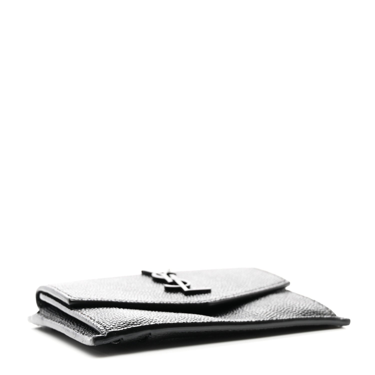 Saint Laurent Grain de Poudre Uptown Card Holder Black 4 of 8