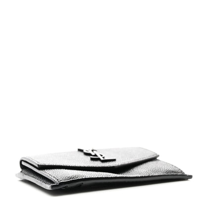 Saint Laurent Grain de Poudre Uptown Card Holder Black 4 of 8
