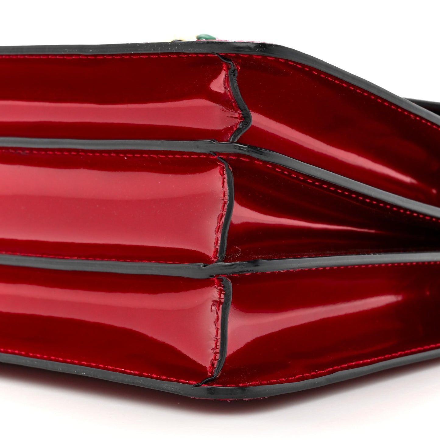 Metallic Calfskin Serpenti Forever Top Handle Red