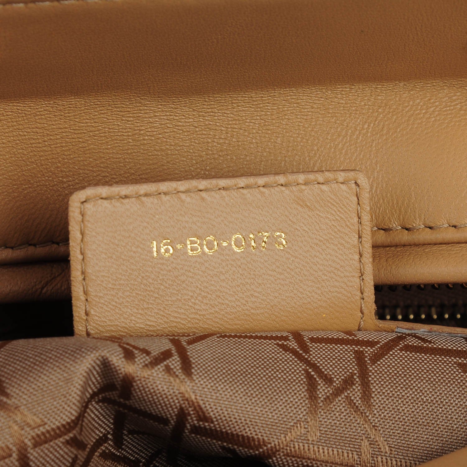 Christian Dior Lambskin Cannage Large Lady Dior Beige 7 of 7