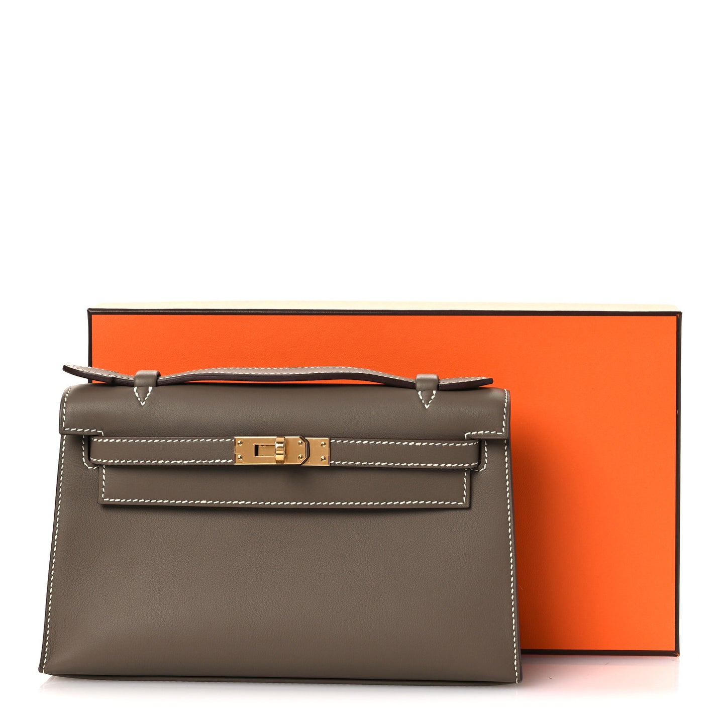 Swift Kelly Pochette Clutch Etoupe