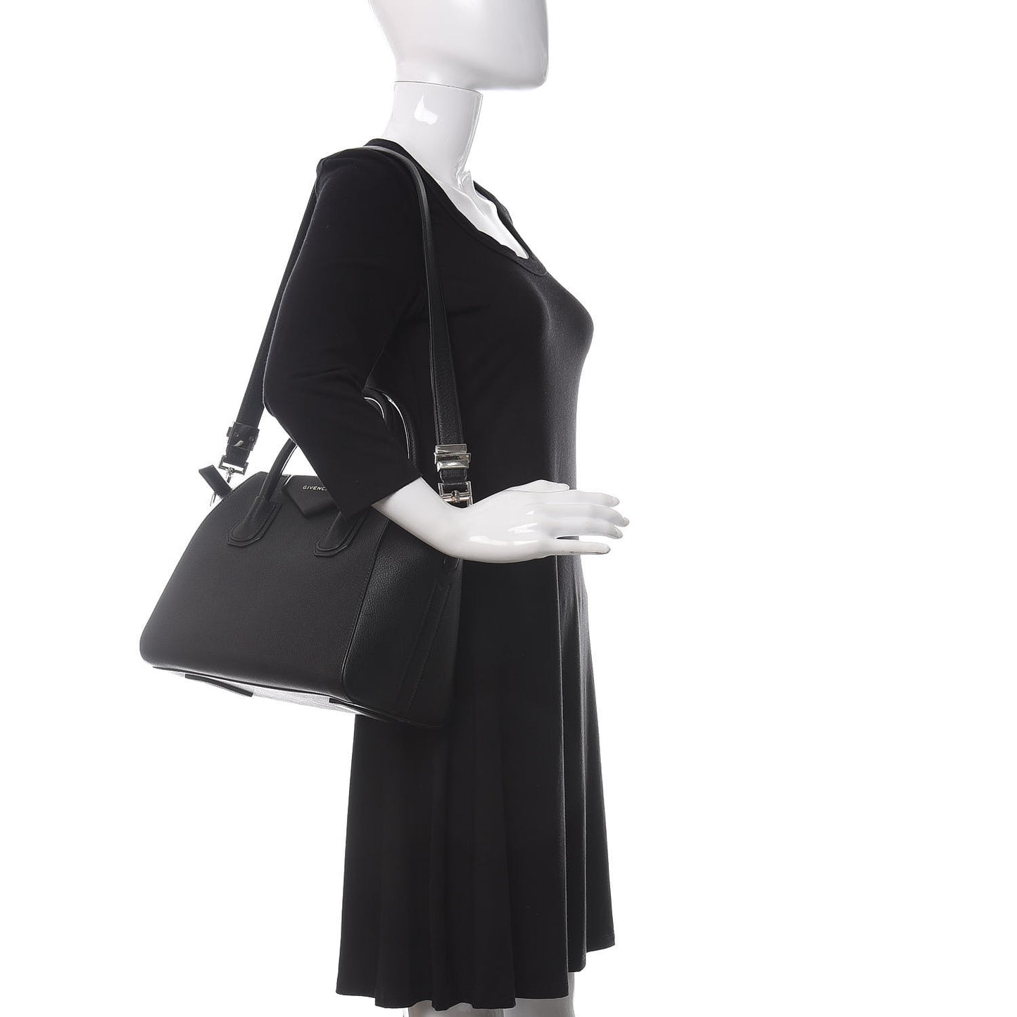 Sugar Goatskin Small Antigona Black