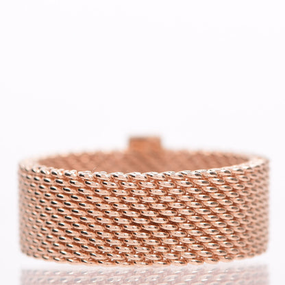 Tiffany 18K Rose Gold 4 Diamond Somerset Ring 48 4.25 9 of 10