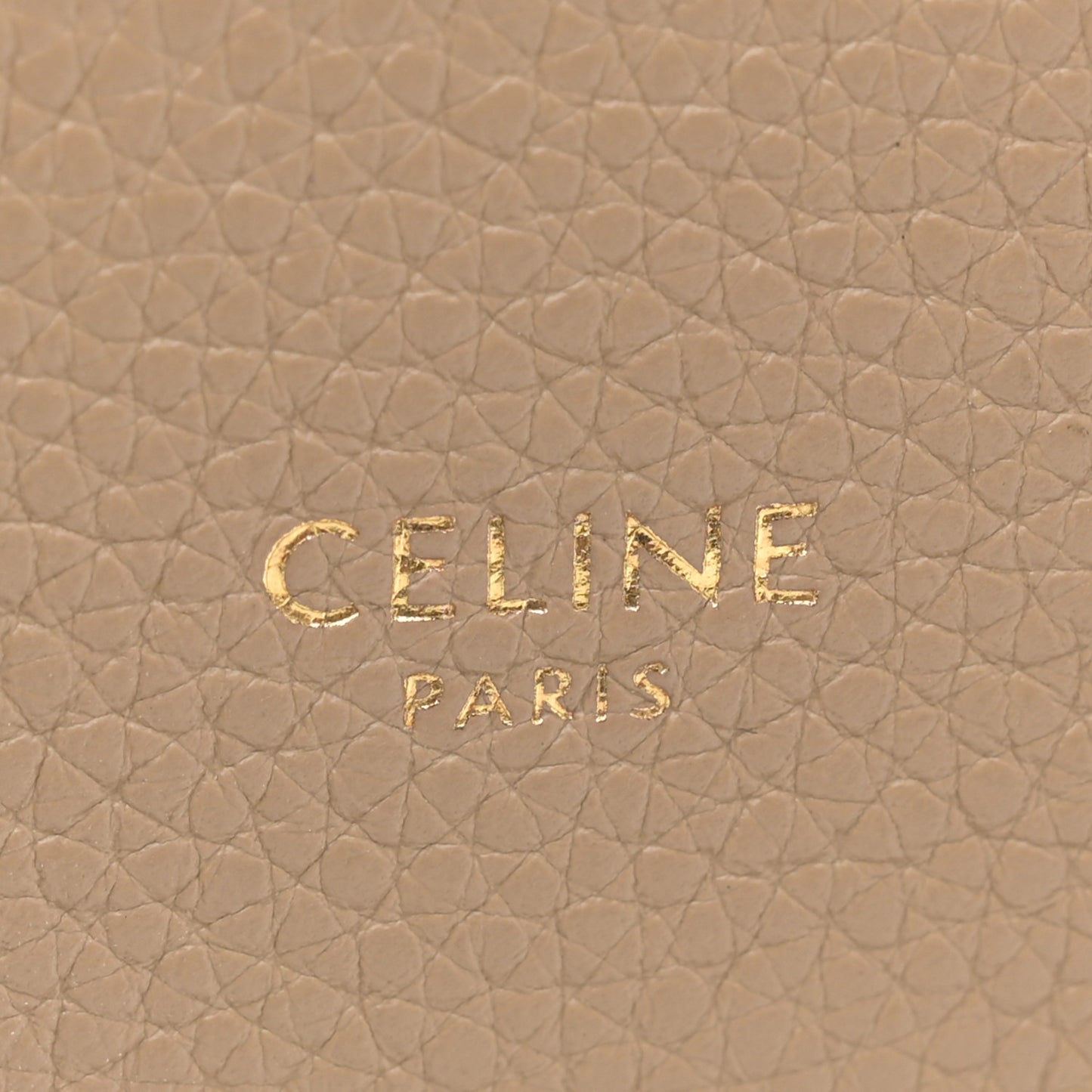 Grained Calfskin Small Cabas De France Dune