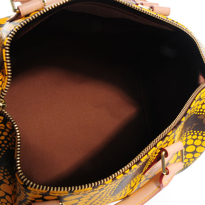 Louis Vuitton Monogram Kusama Town Speedy 30 Yellow 5 of 7