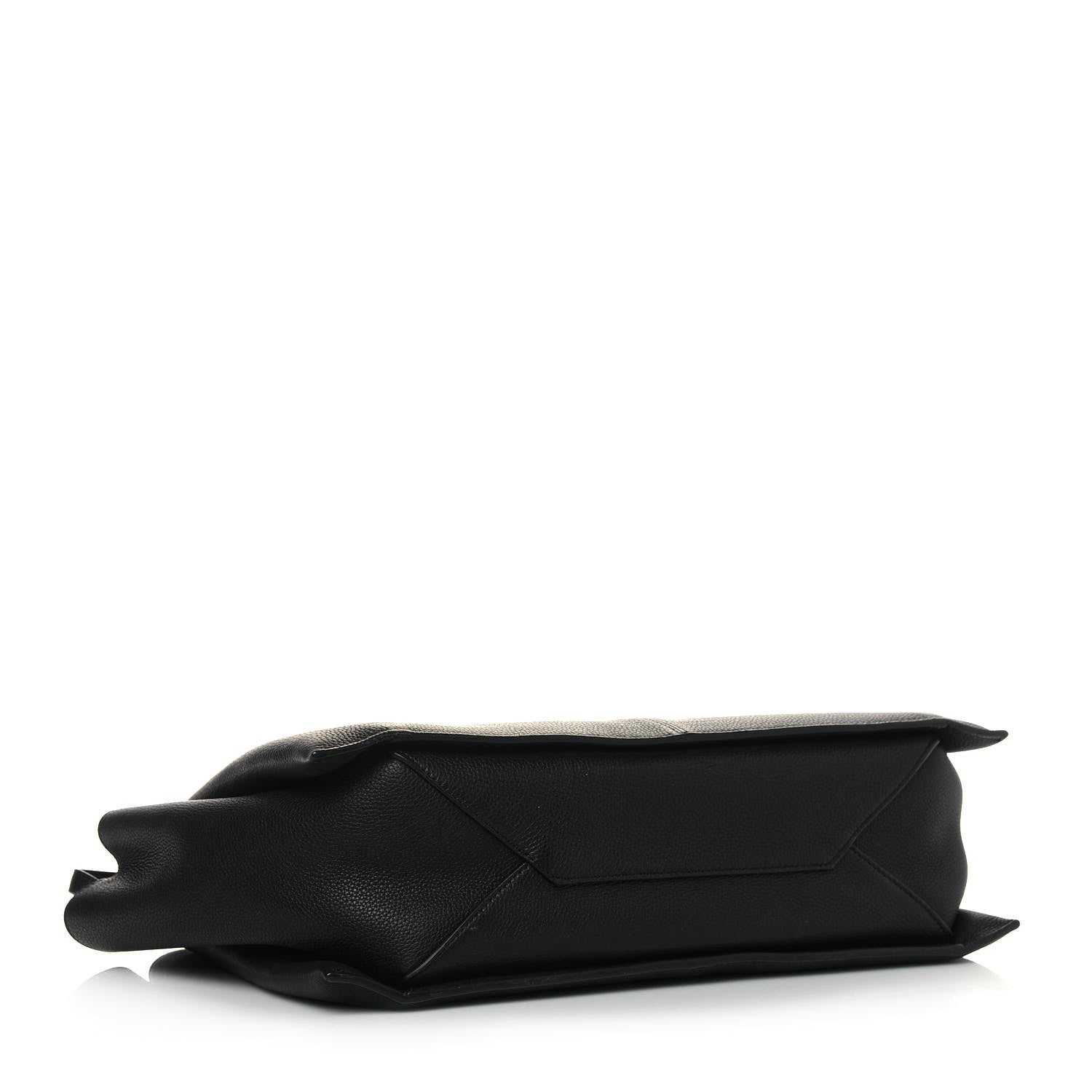 Celine Baby Grained Calfskin Medium Tri-Fold Bag Black 3 of 10