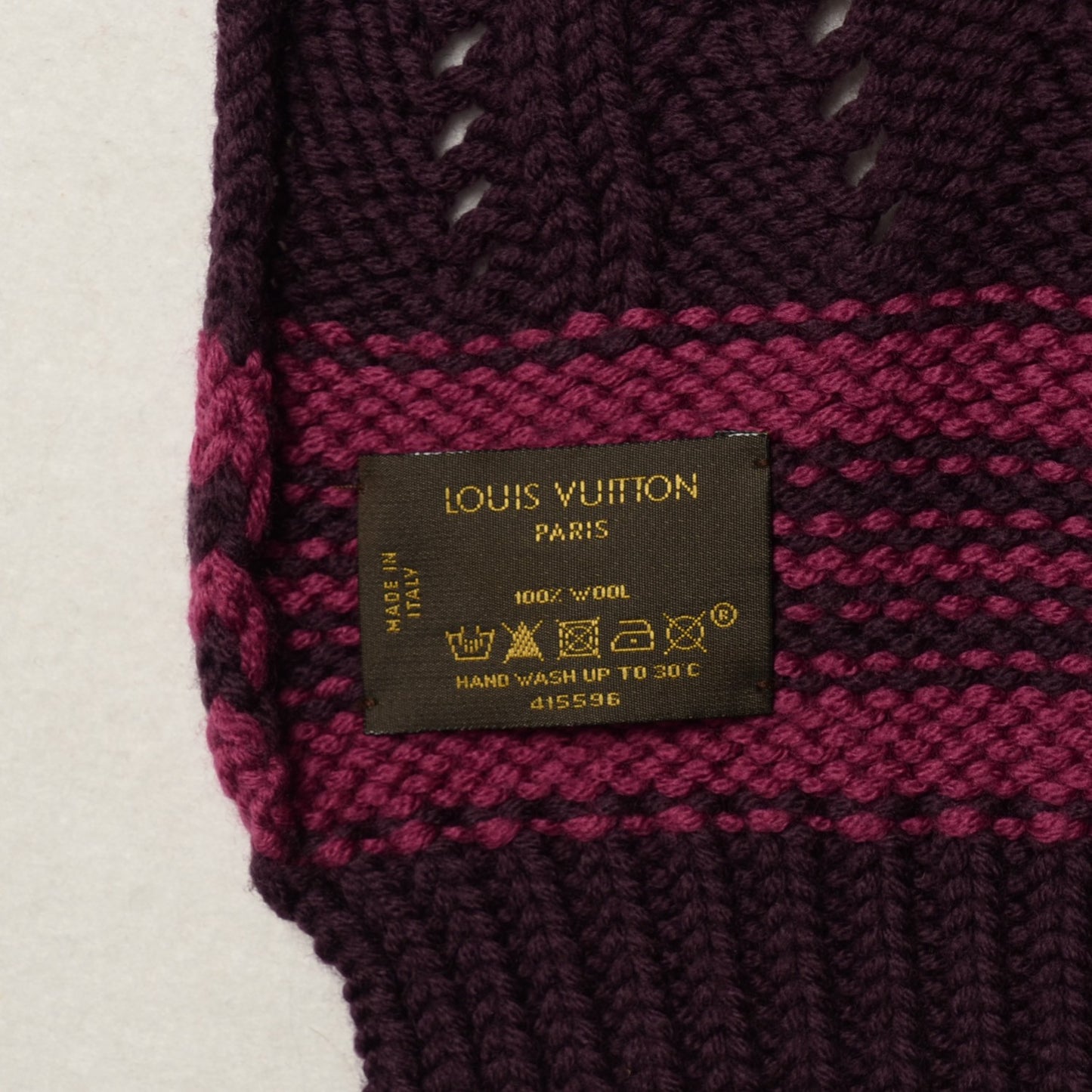 Wool Logo Muffler Scarf