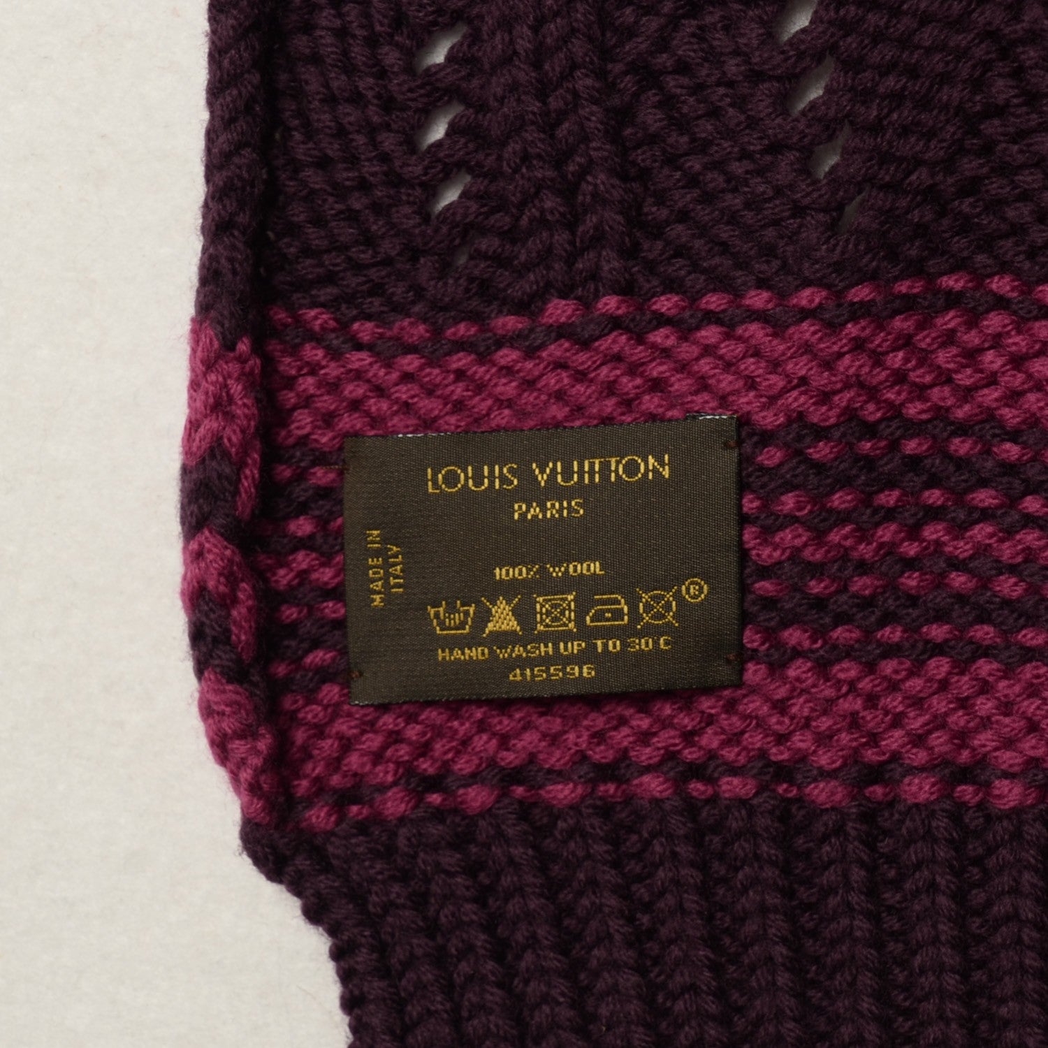 Louis Vuitton Wool Logo Muffler Scarf 5 of 5
