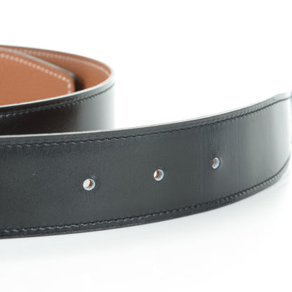 Hermes Box Togo 32mm Quizz H Belt 95 Black Gold 6 of 8