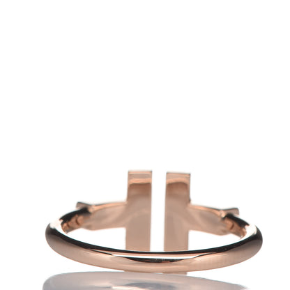 Tiffany 18K Rose Gold Mother of Pearl T Wire Ring 52 6 3 of 6