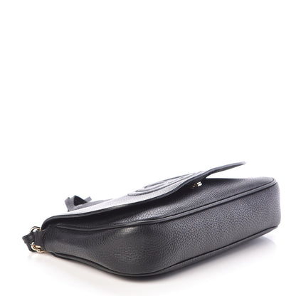 Gucci Pebbled Calfskin Medium Soho Flap Crossbody Black 4 of 9