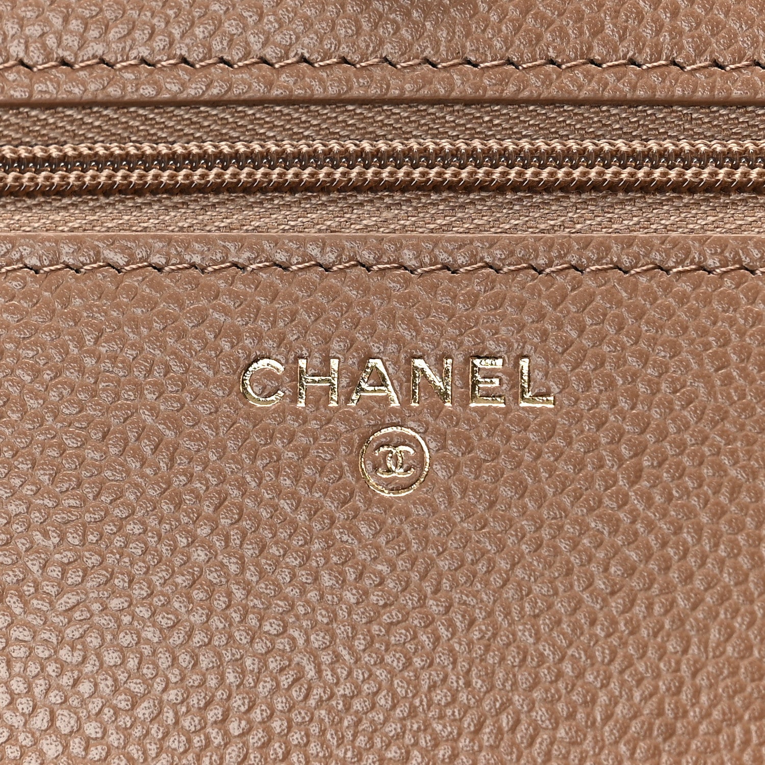 Chanel Caviar Quilted Multi Chain Wallet On Chain WOC Beige 6 of 10