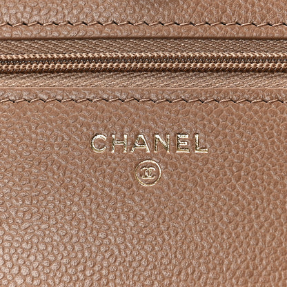 Chanel Caviar Quilted Multi Chain Wallet On Chain WOC Beige 6 of 10