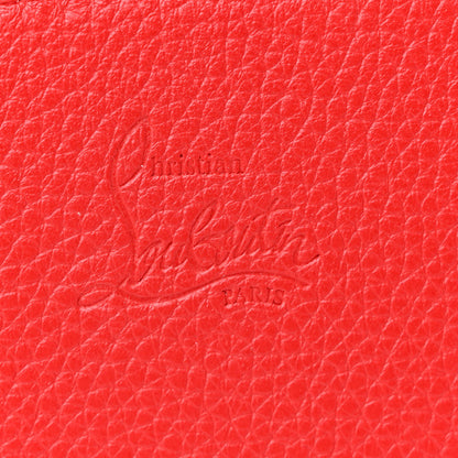 Christian Louboutin Calfskin Spikes Loubinthesky Paloma Clutch Red 6 of 12