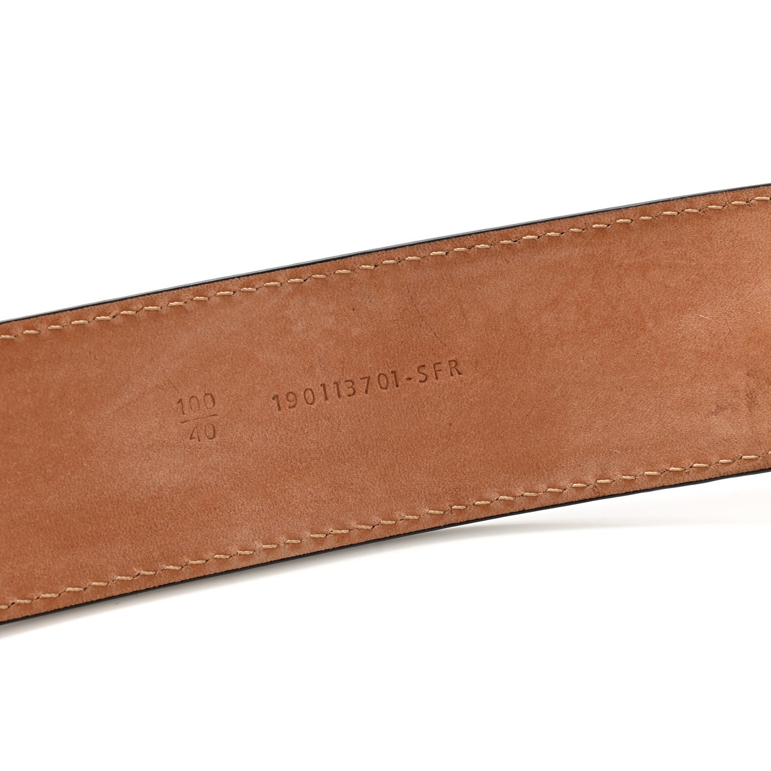Fendi Cuoio Romano FF Buckle Belt 100 40 Brown 6 of 6