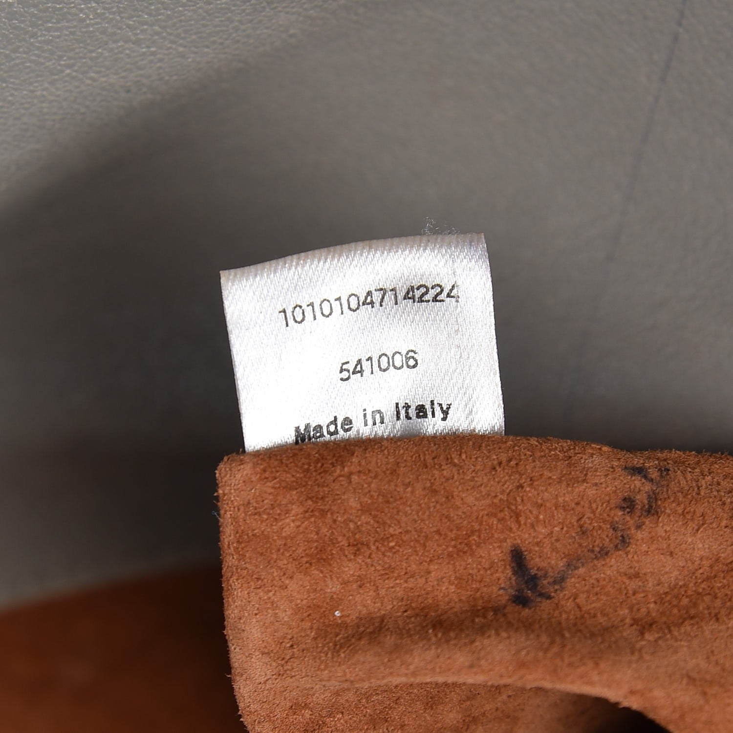MCM Calfskin Monogram Shoulder Bag Taupe 8 of 23