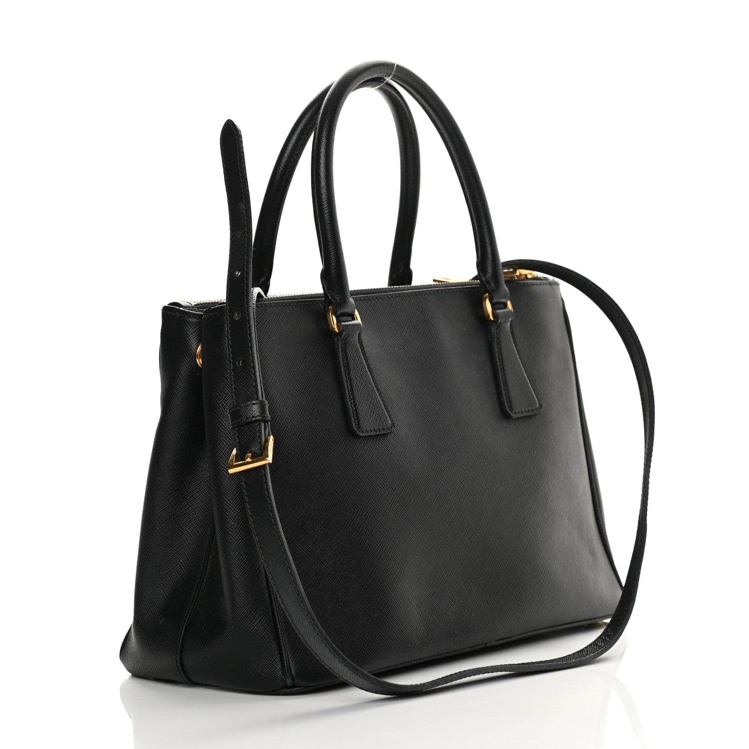 Prada Saffiano Small Galleria Double Zip Tote Black 5 of 35