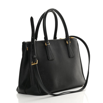Prada Saffiano Small Galleria Double Zip Tote Black 5 of 35