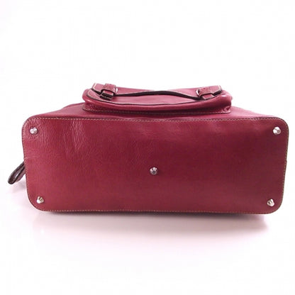 Chloe Calfskin Edith Dome Bowler Red 4 of 10