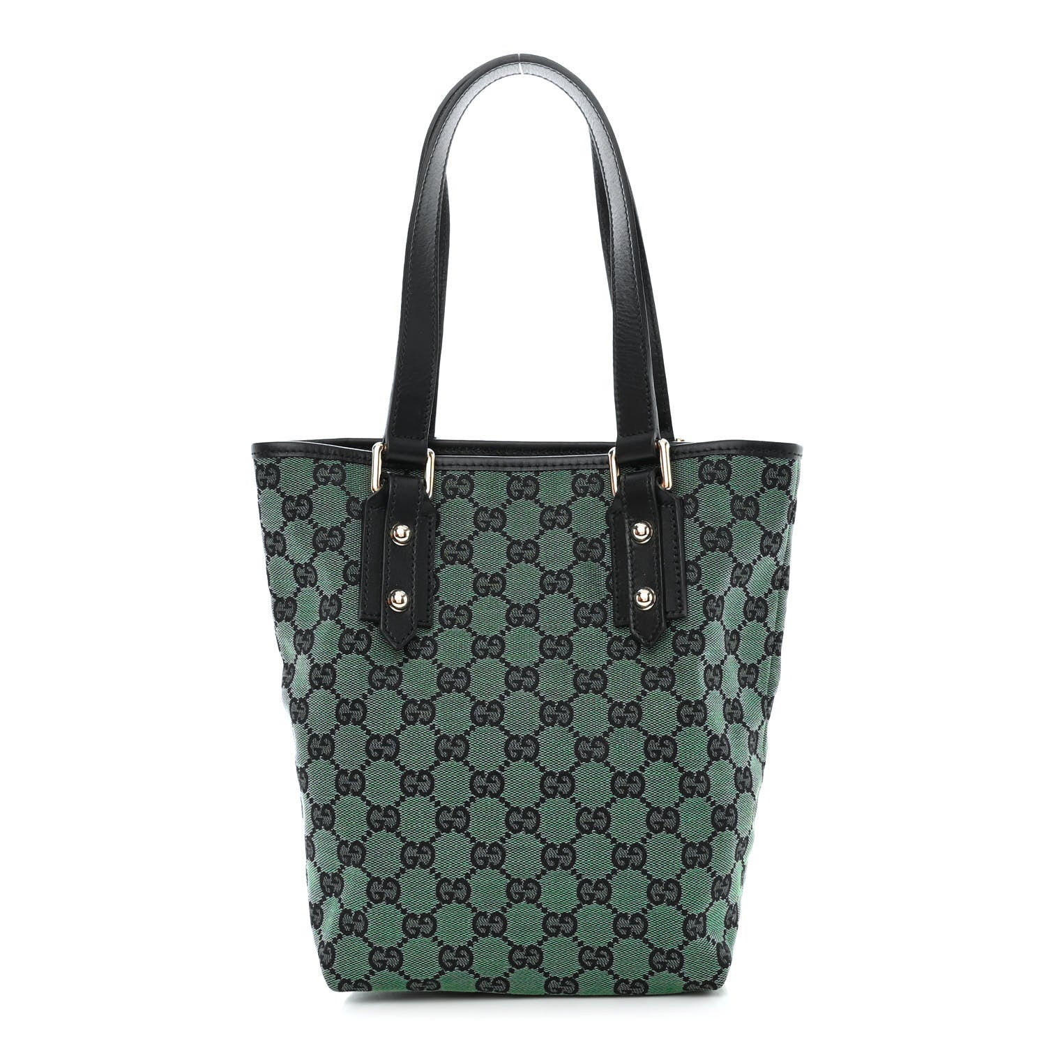 Gucci Monogram Tote Bag Green 1 of 10