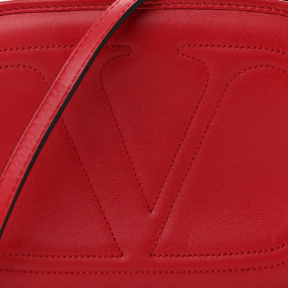 Valentino Garavani Calfskin VLogo Crossbody Red 7 of 9
