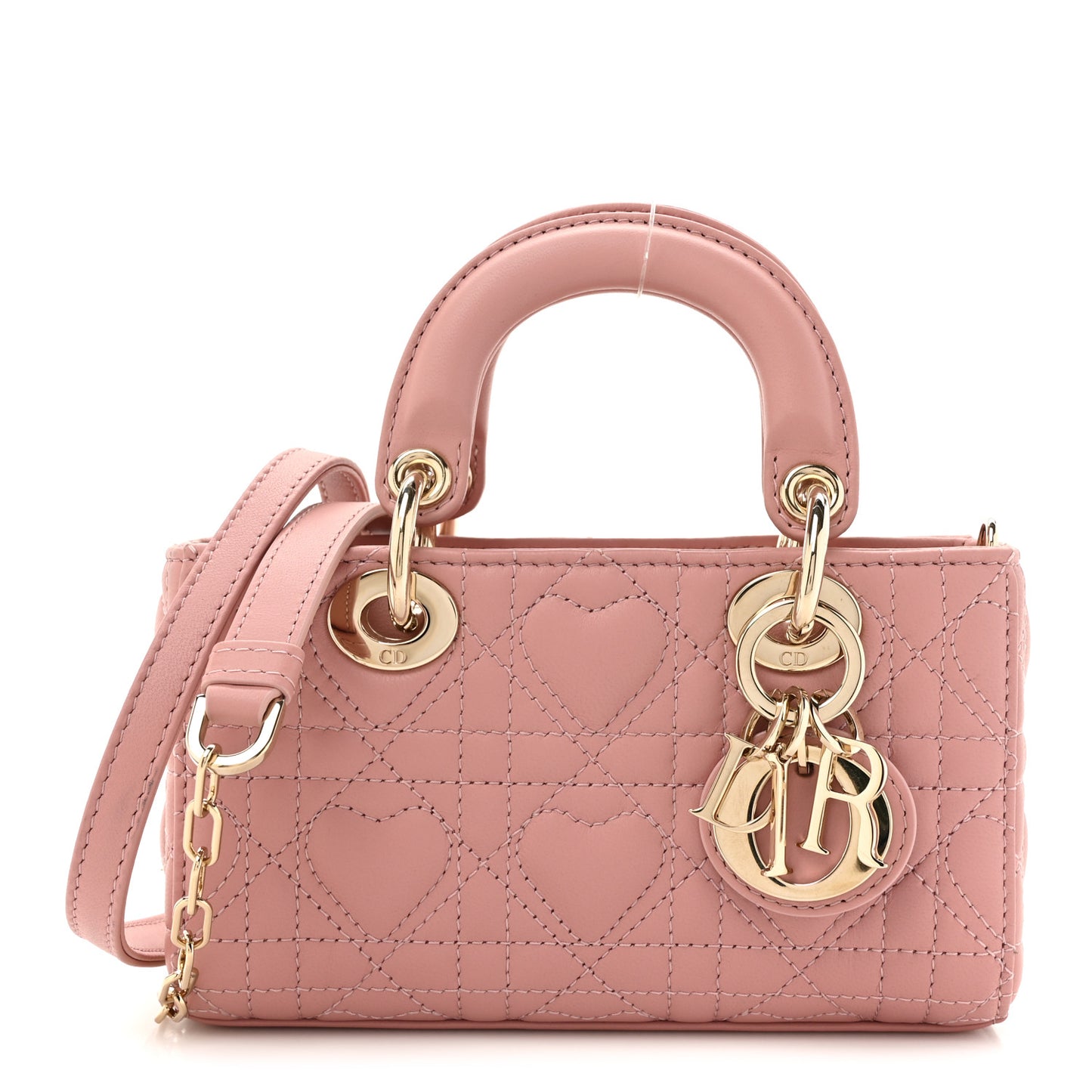 Lambskin Cannage Dioramour Micro Lady D-Joy Melacoton