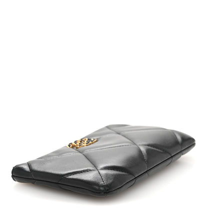 Chanel Lambskin Quilted Small Chanel 19 Pouch Black 4 of 11