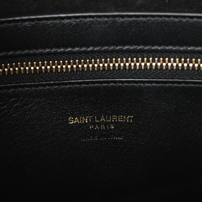 Saint Laurent Smooth Calfskin Small Monogram Cabas Black 7 of 10