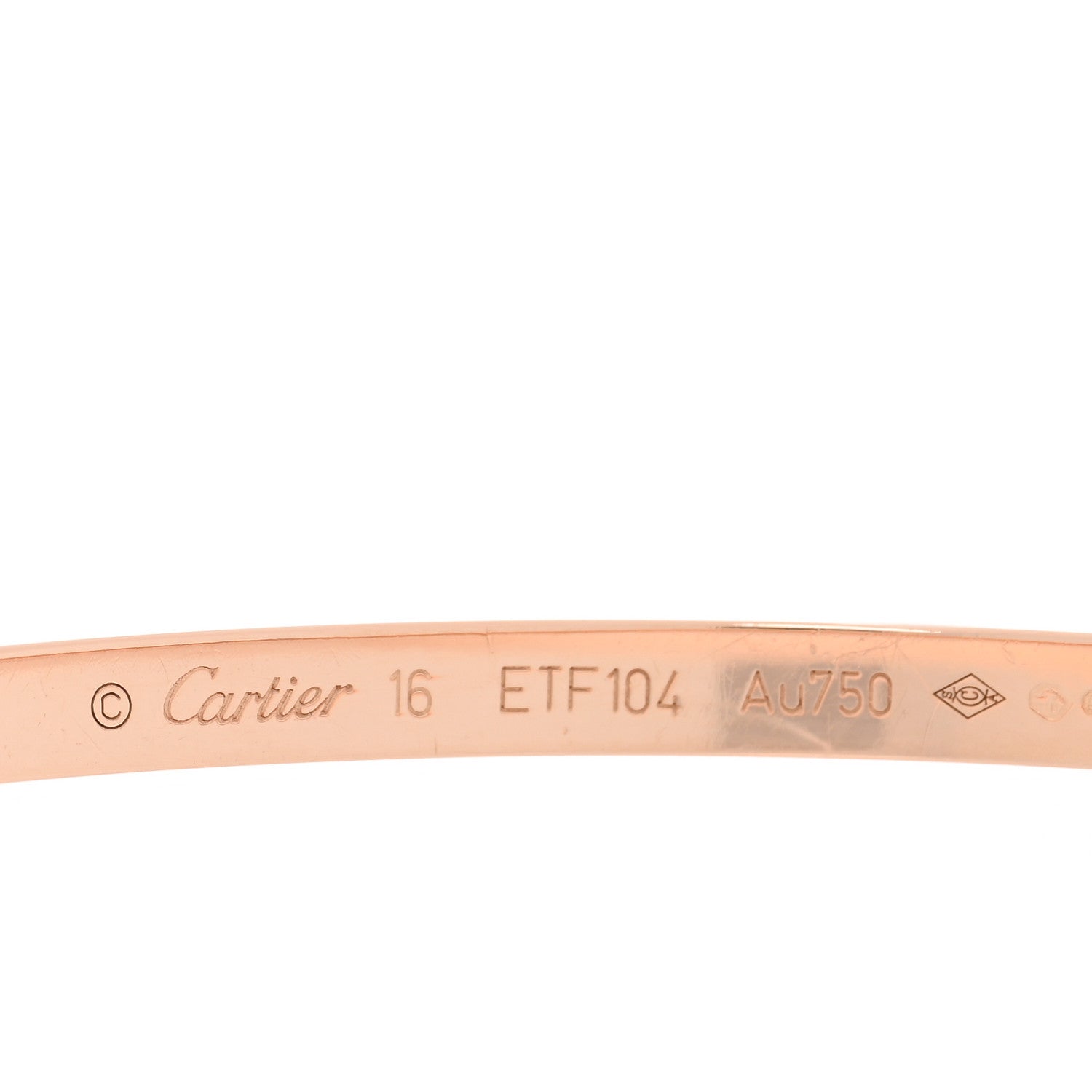 Cartier 18K Pink Gold Small LOVE Bracelet 16 4 of 7