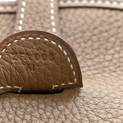 Hermes Taurillon Clemence Evelyne III PM Etoupe 7 of 8