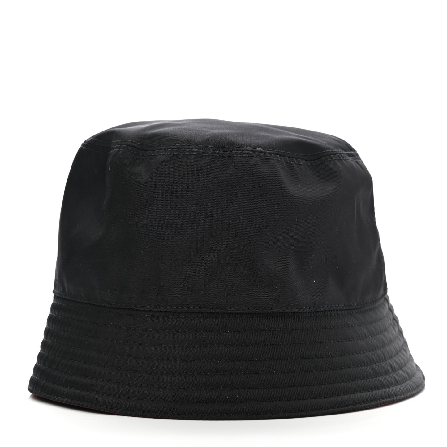 Nylon Bucket Hat S Black Rosso