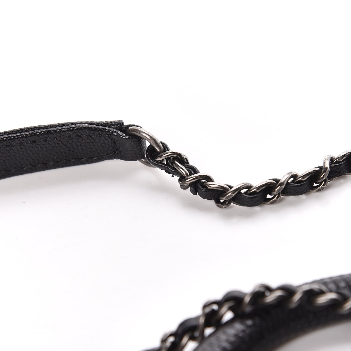 Caviar Lizard Quilted Mini Coco Handle Flap Black