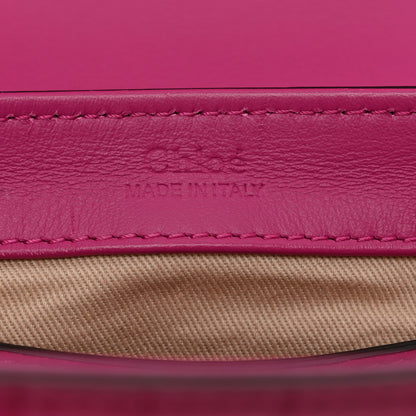 Chloe Calfskin Crocodile Embossed Mini C Bag Pink 6 of 10