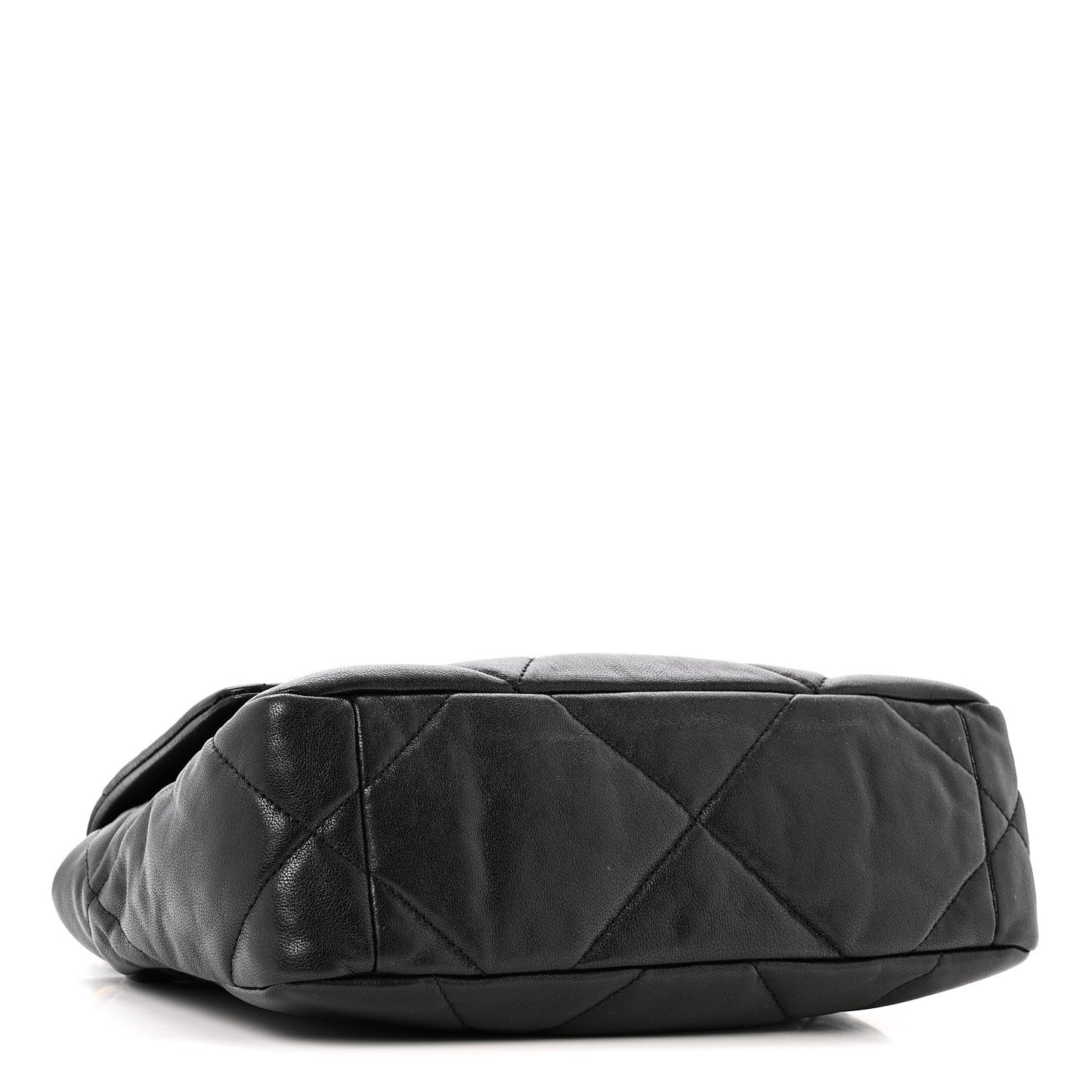 Goatskin Quilted Medium Chanel 19 Flap Black
