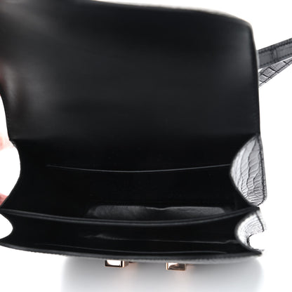 Hermes Shiny Alligator Constance 18 Black 5 of 9