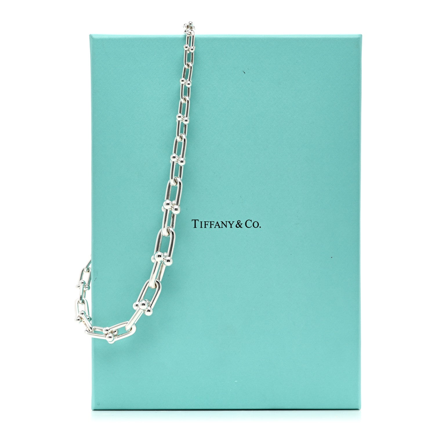 Tiffany Sterling Silver HardWear Graduated Link Necklace 5 of 5