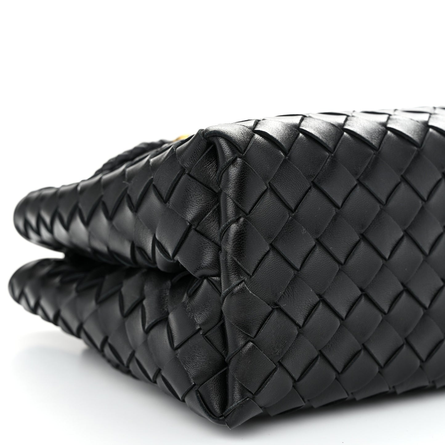 Nappa Intrecciato Small Andiamo Shoulder Bag Black