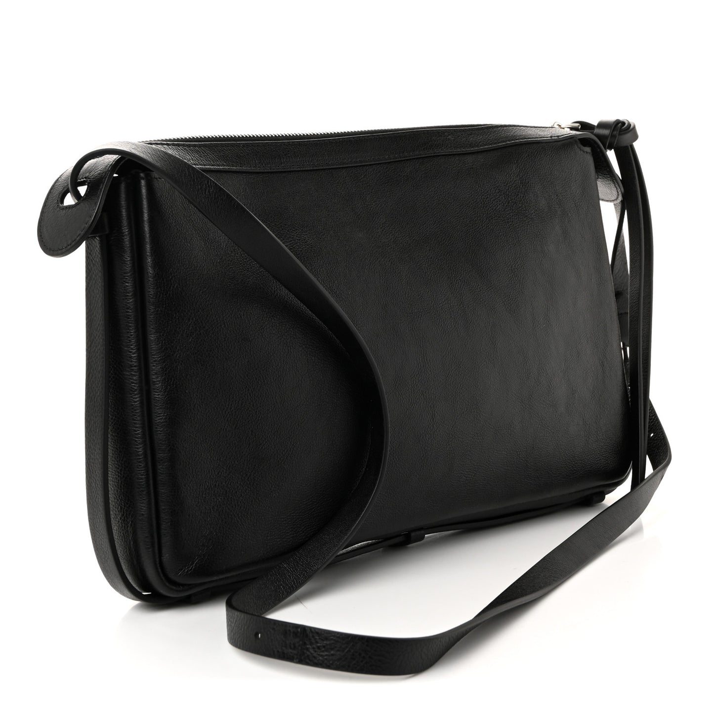 Vitello Medium Simply Fendi Shoulder Bag Black