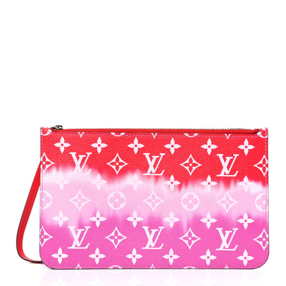 Louis Vuitton Monogram Escale Neverfull MM GM Pochette Rouge 1 of 4