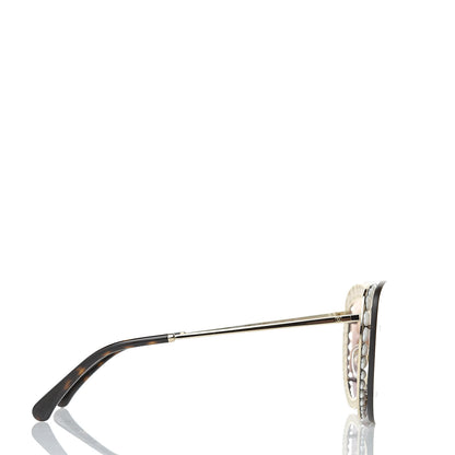 Chanel Acetate Metal Pearl Butterfly Sunglasses 4236-H Brown 3 of 8