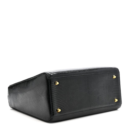 Christian Dior Lizard Medium Lady Dior Black 4 of 12